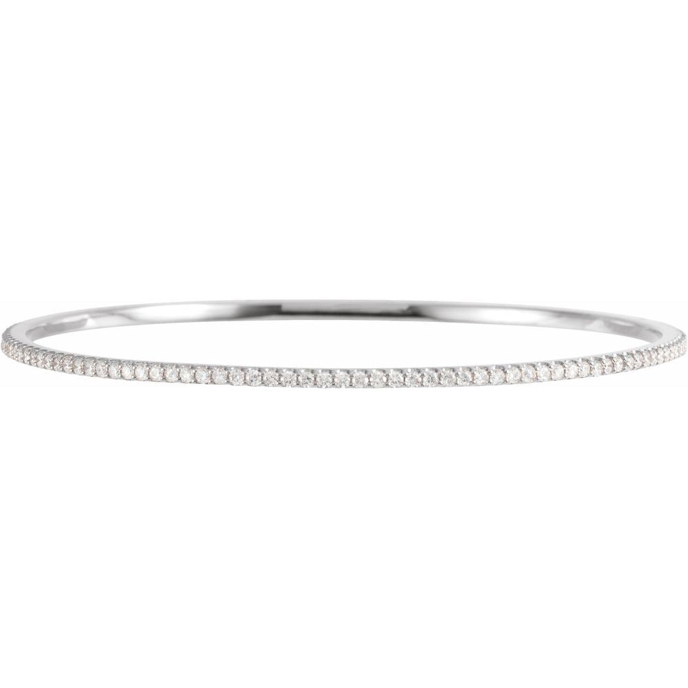 2 Carat Natural Diamond Stackable Bangle Bracelet