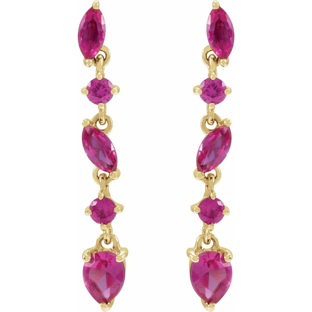 Natural Ruby Earrings
