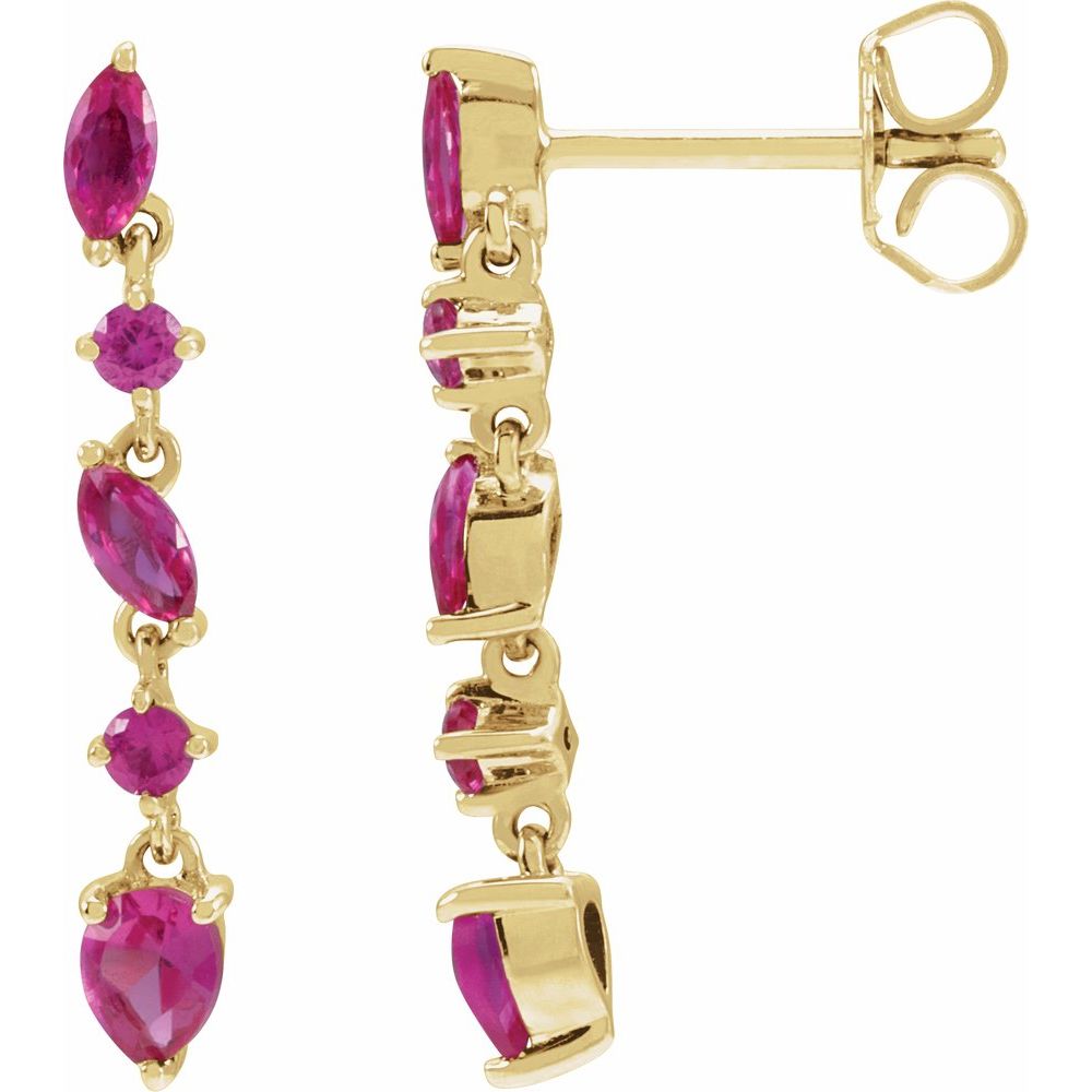 Natural Ruby Earrings