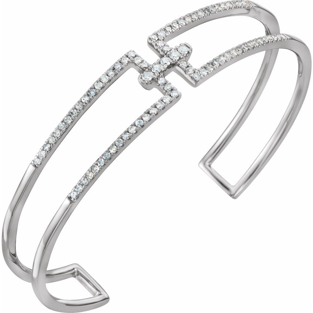Diamond Accent Cuff Bracelet