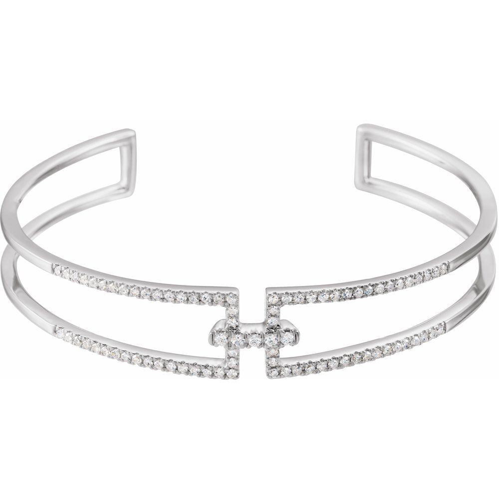 Diamond Accent Cuff Bracelet