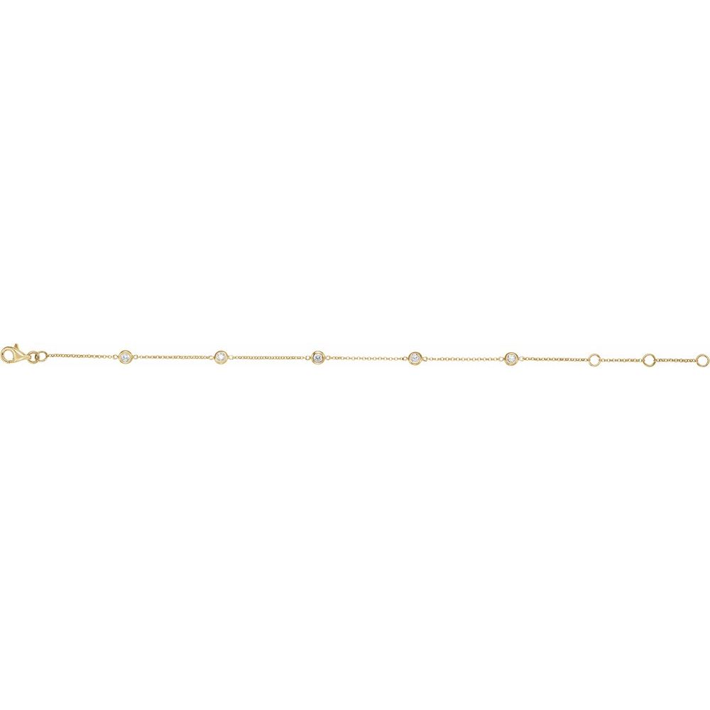 Bezel Set Birthstone Bracelets