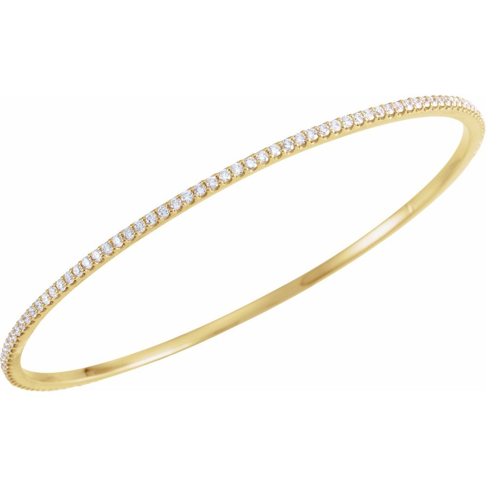2 Carat Natural Diamond Stackable Bangle Bracelet