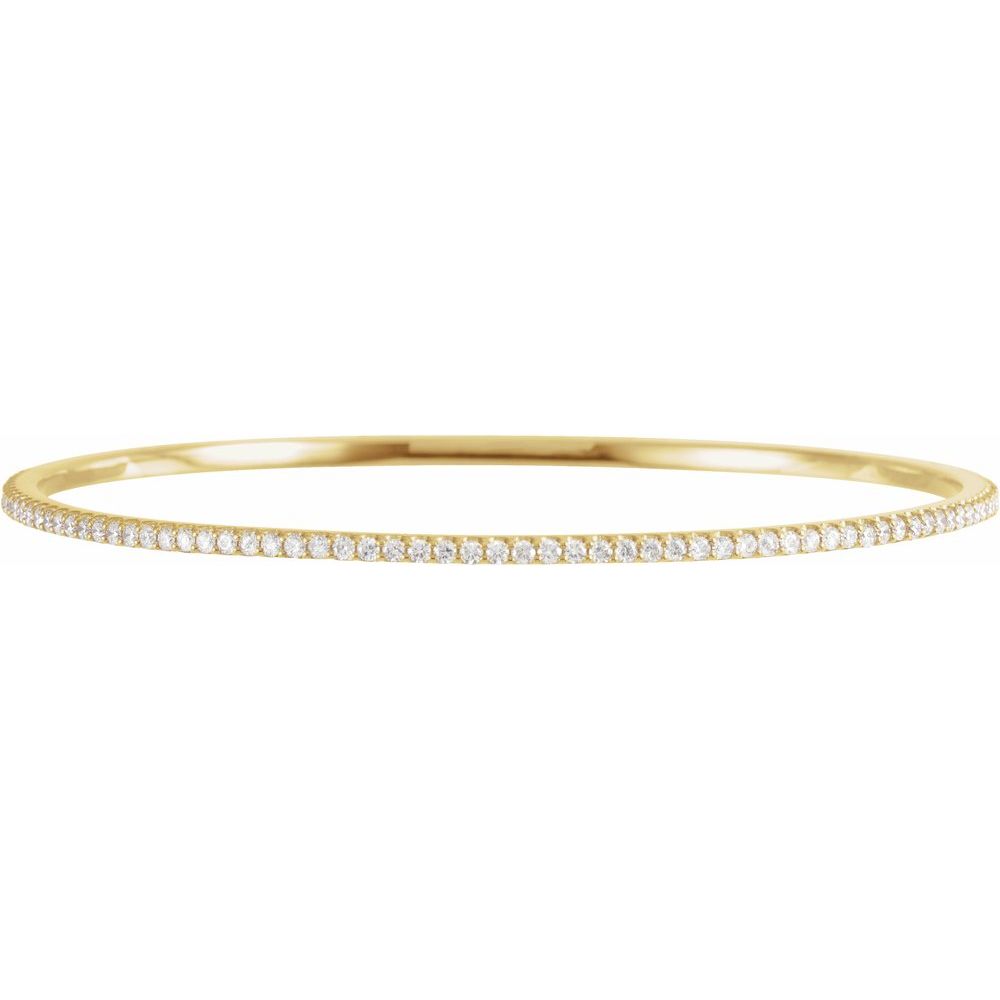2 Carat Natural Diamond Stackable Bangle Bracelet