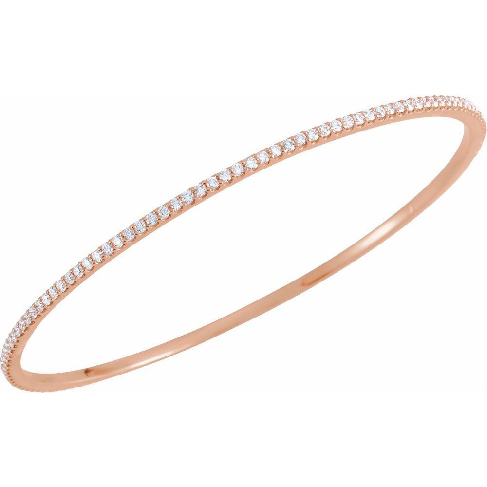 2 Carat Natural Diamond Stackable Bangle Bracelet