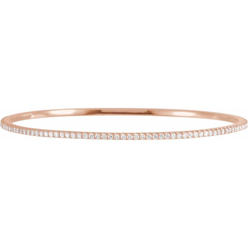 2 Carat Natural Diamond Stackable Bangle Bracelet