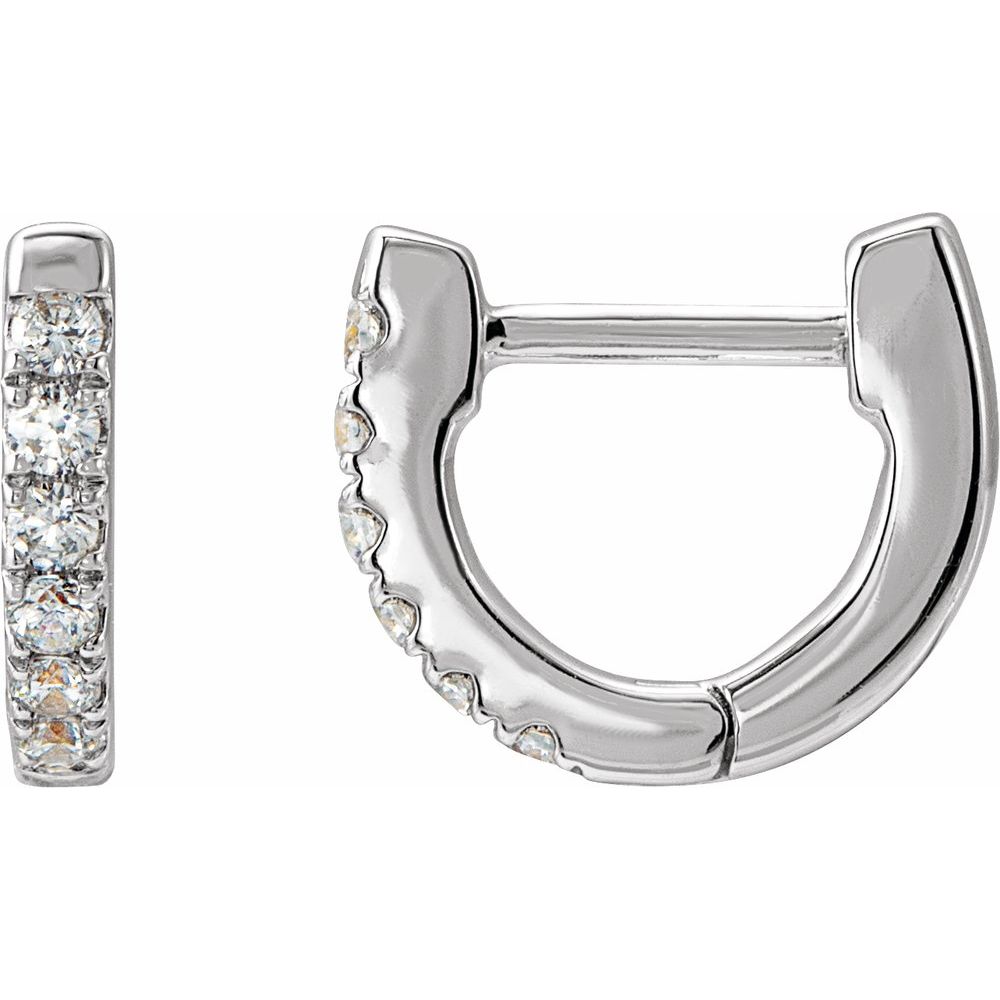Natural Diamond Huggies (Small)