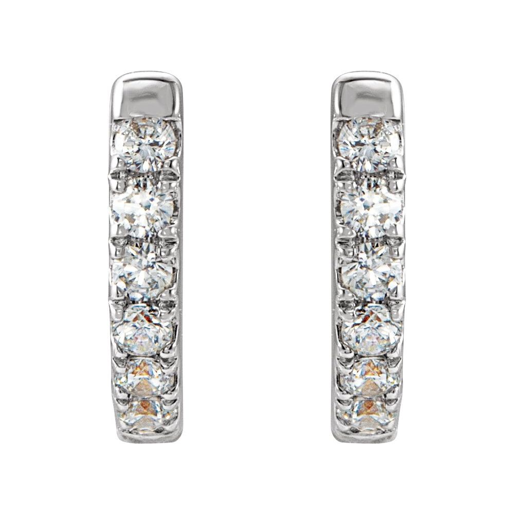 Natural Diamond Huggies (Small)