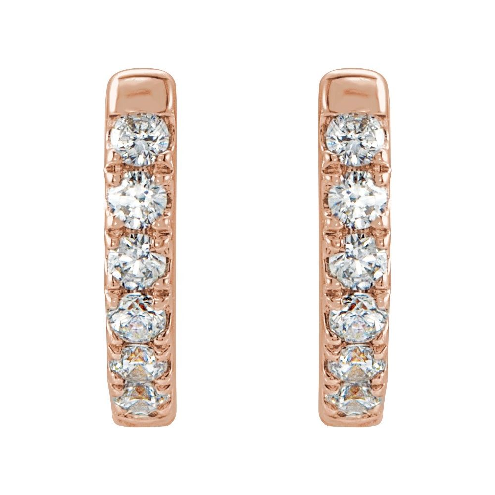 Natural Diamond Huggies (Small)