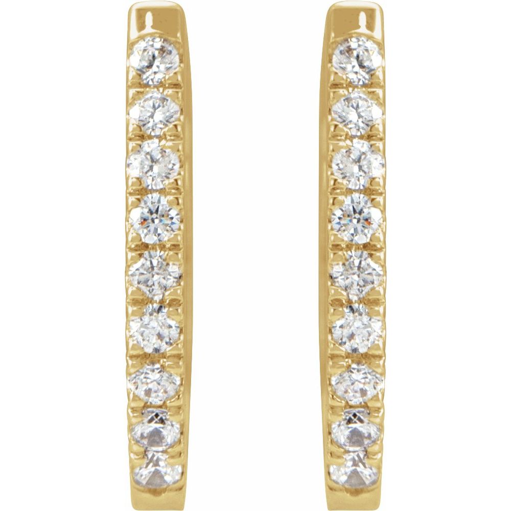 Natural Diamond Huggies