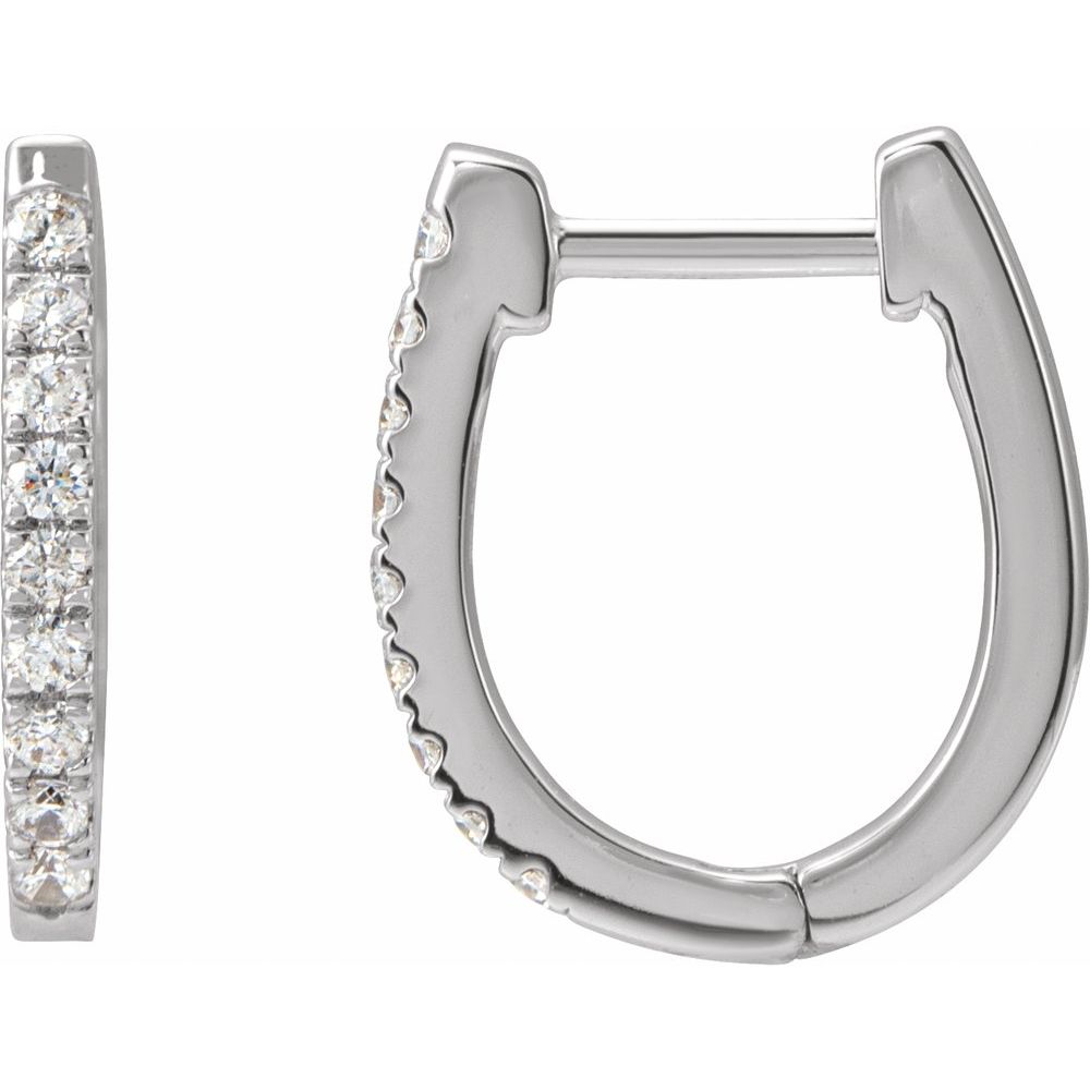 Natural Diamond Huggies