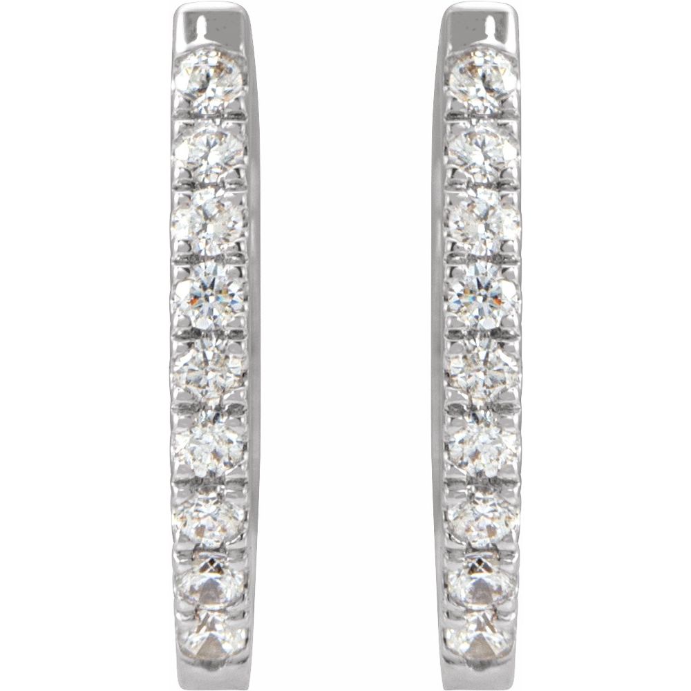 Natural Diamond Huggies