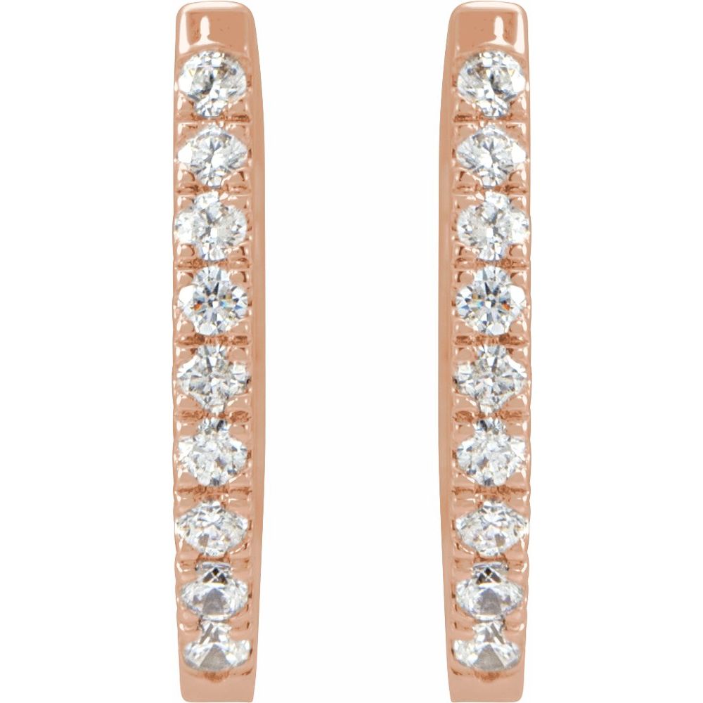 Natural Diamond Huggies