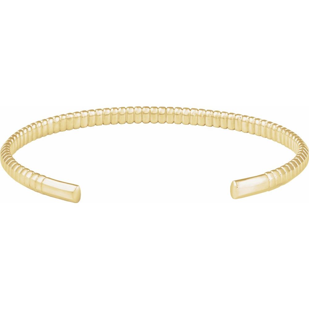 14 Karat Yellow Gold Cuff Bracelet