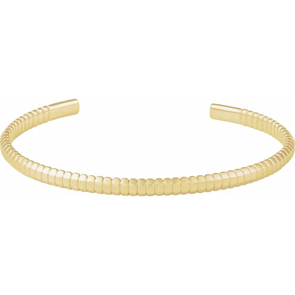 14 Karat Yellow Gold Cuff Bracelet
