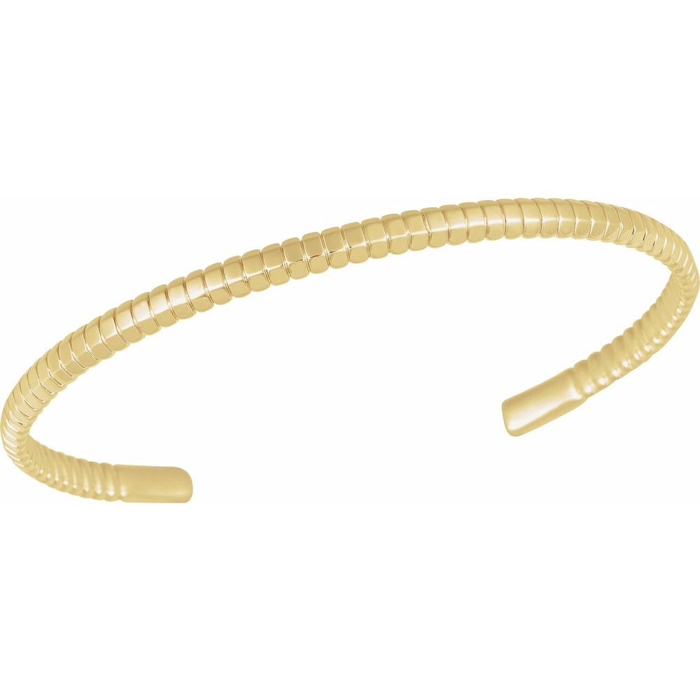 14 Karat Yellow Gold Cuff Bracelet