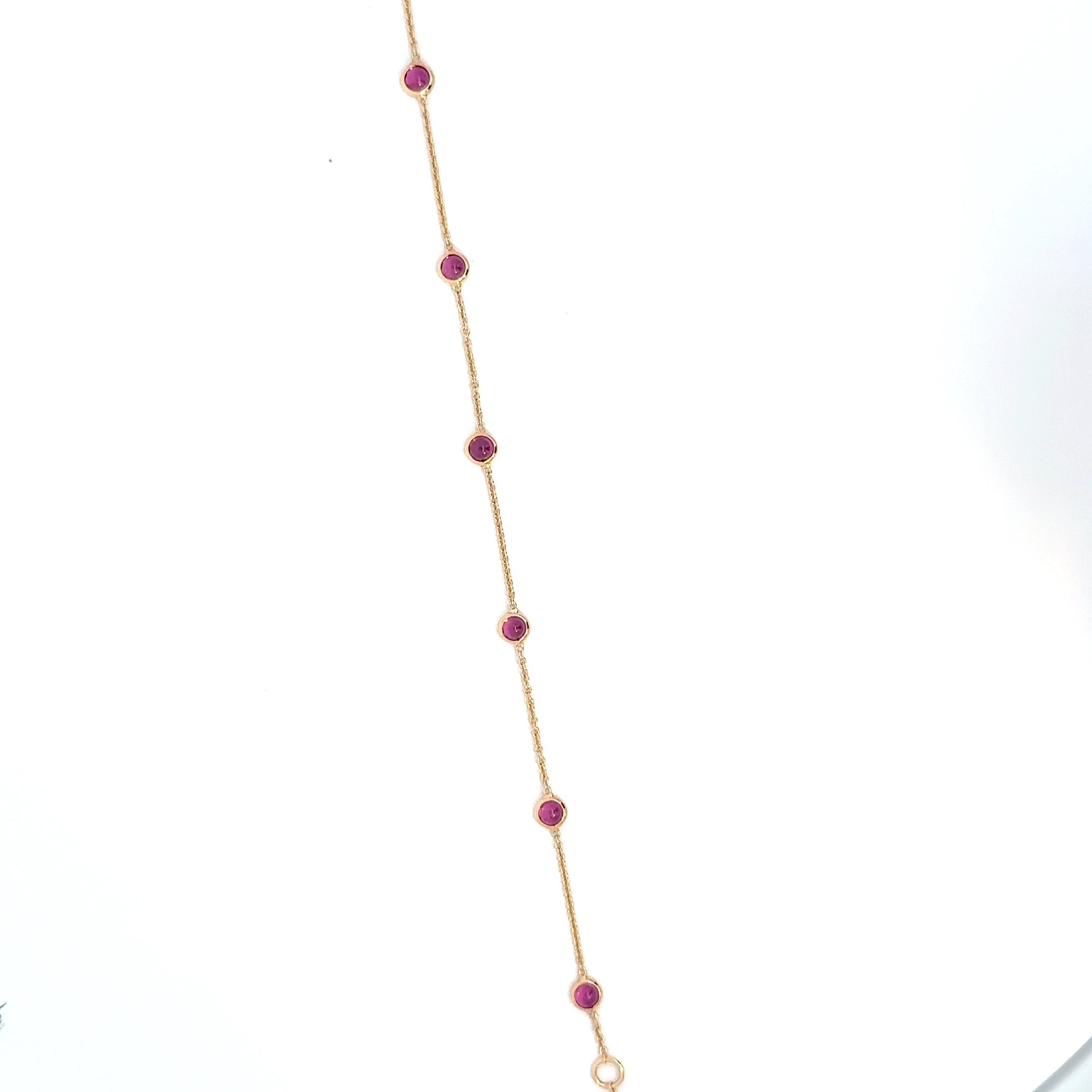 Bezel Set Birthstone Bracelets
