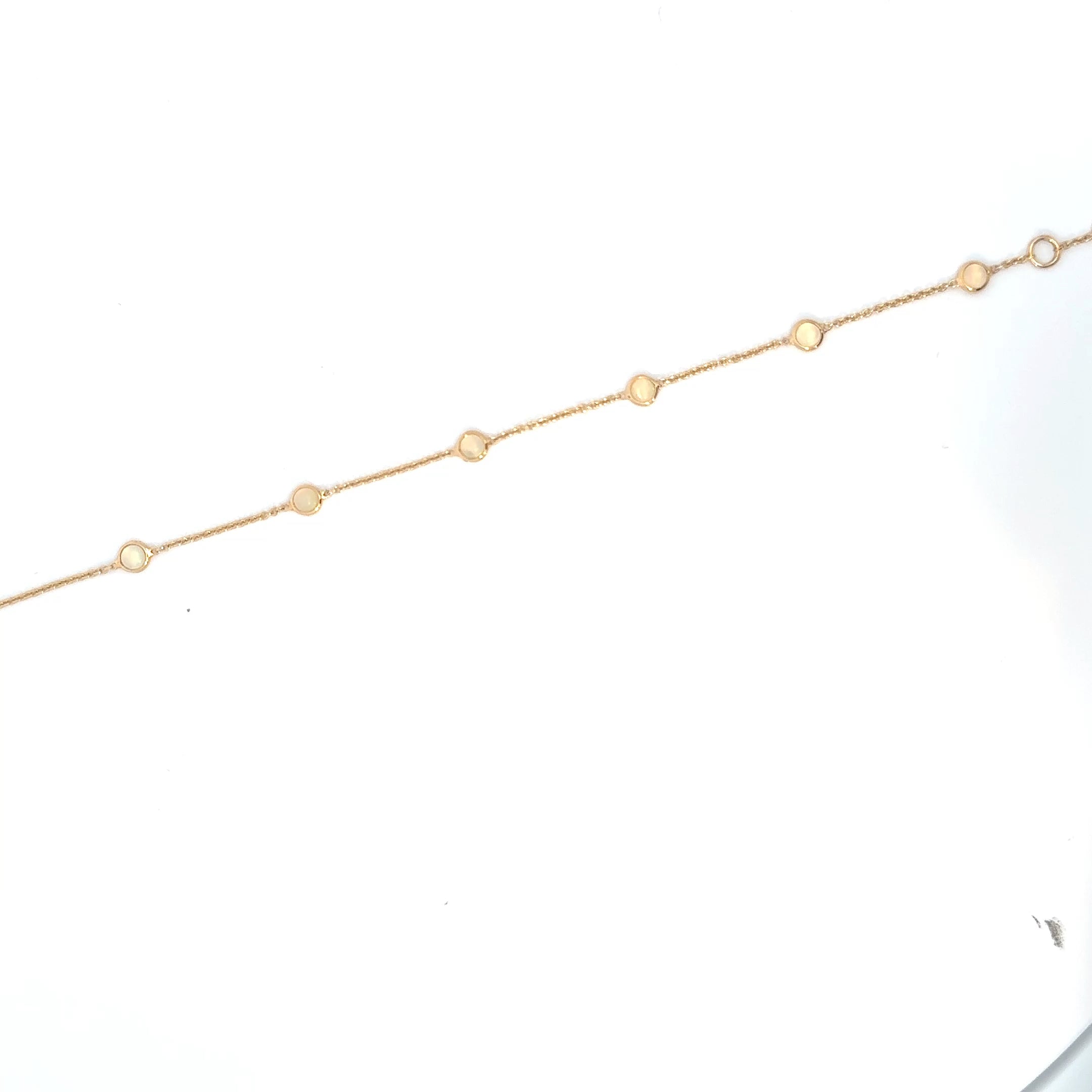 Bezel Set Birthstone Bracelets