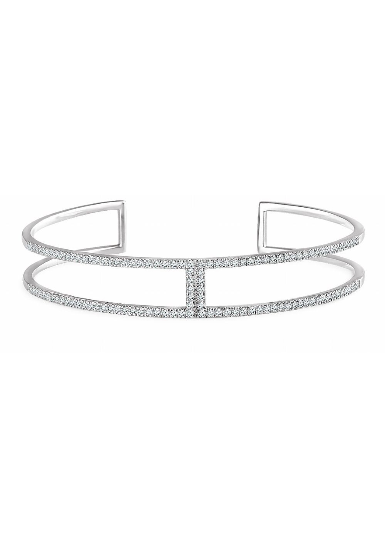 Diamond Accent Cuff Bracelet