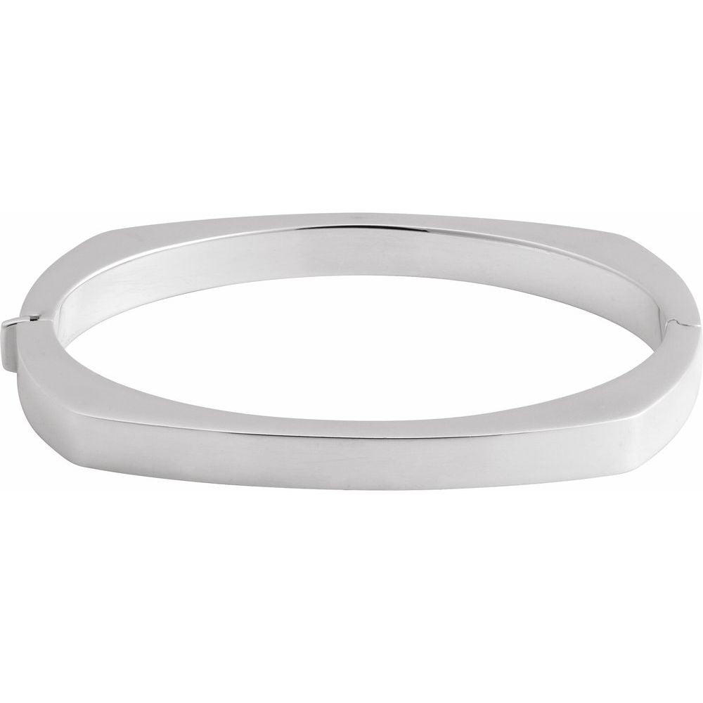 Sterling Silver 6 mm Bangle 6 1/2" Bracelet