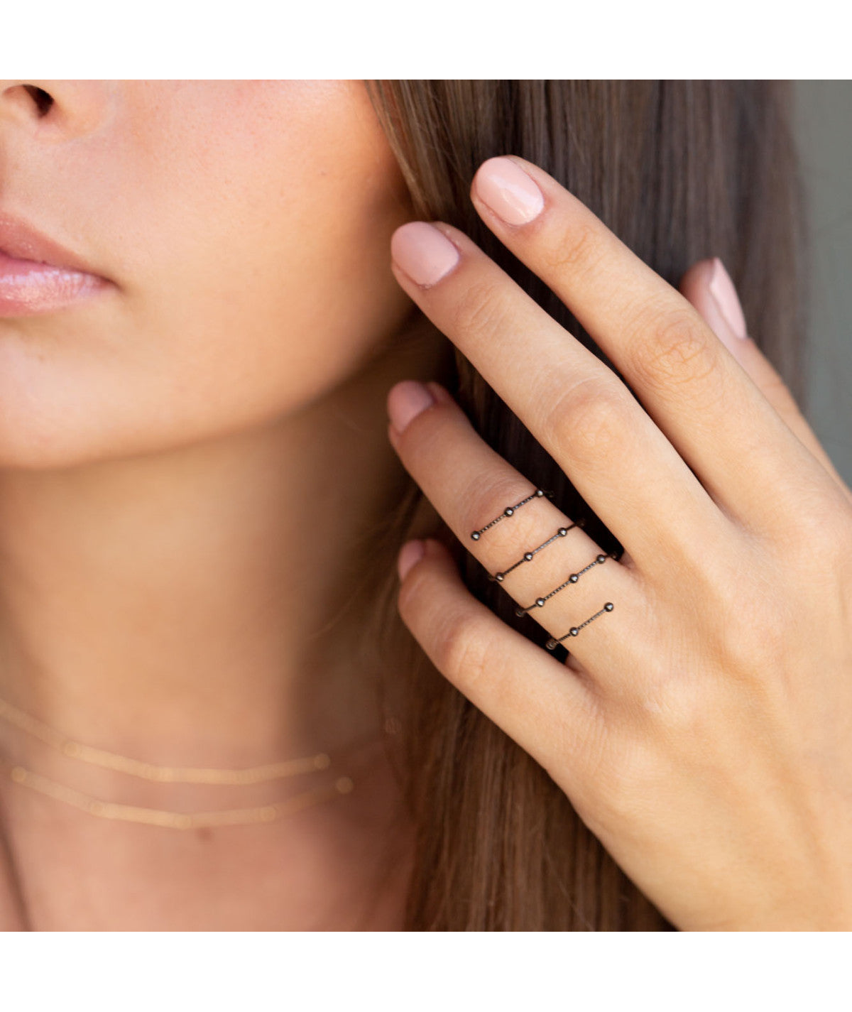 18k Half Spiral Ring
