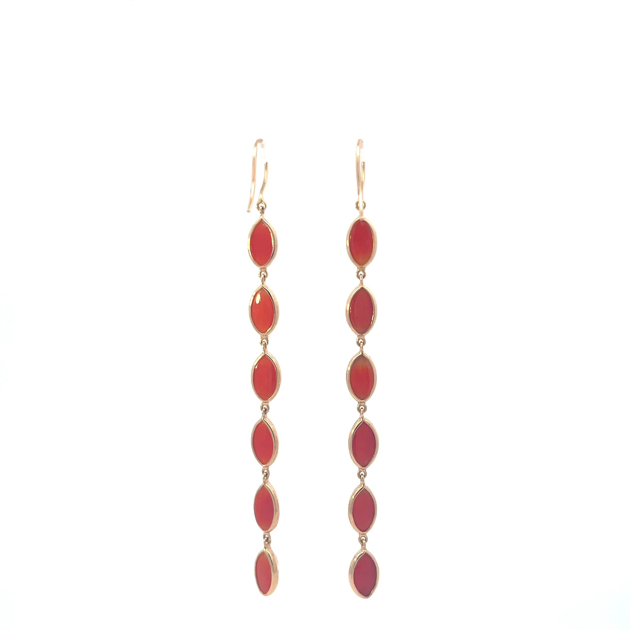 Cascading Coral Earrings
