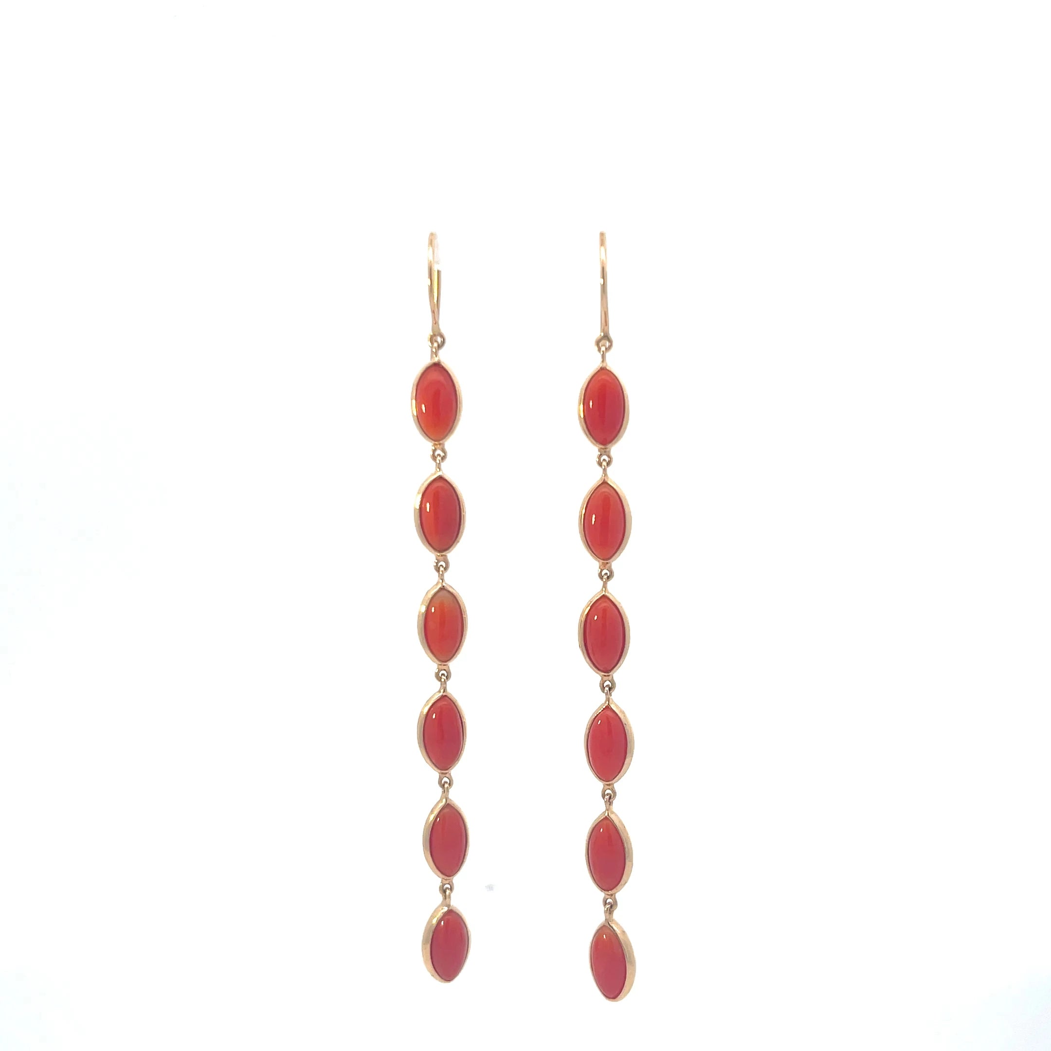 Cascading Coral Earrings